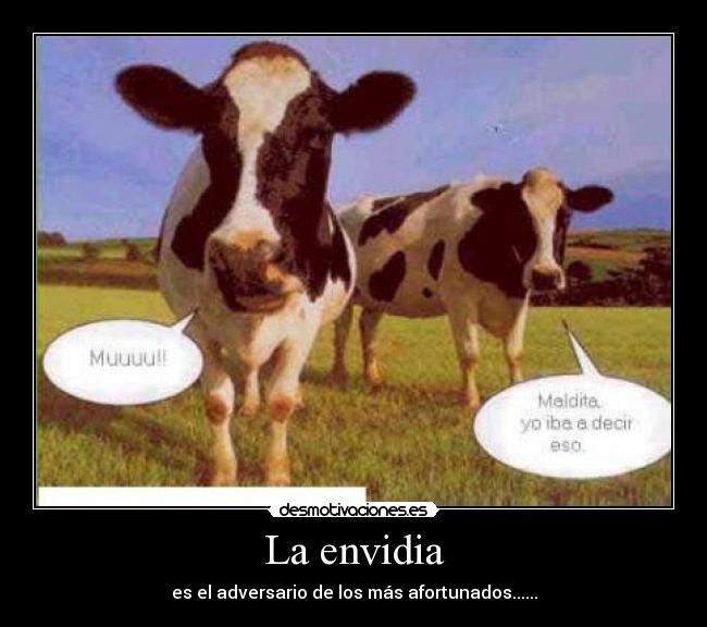 La envidia - es el adversario de los más afortunados......