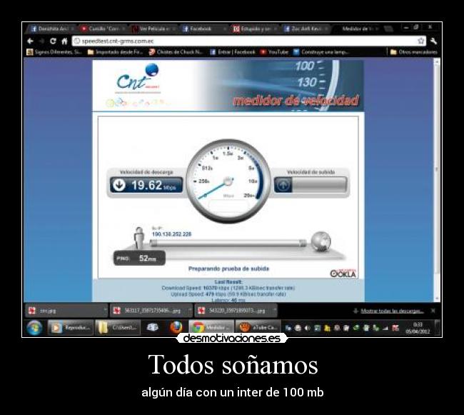 Todos soñamos - algún día con un inter de 100 mb