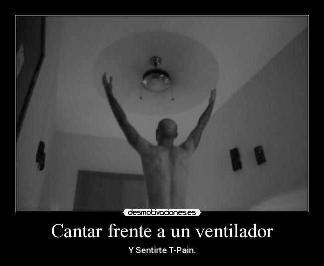 Cantar frente a un ventilador - 