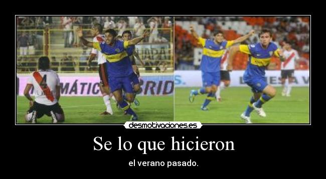 Se lo que hicieron - el verano pasado.