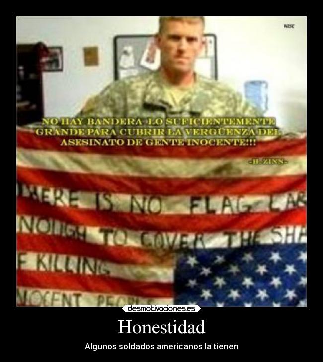 Honestidad - Algunos soldados americanos la tienen