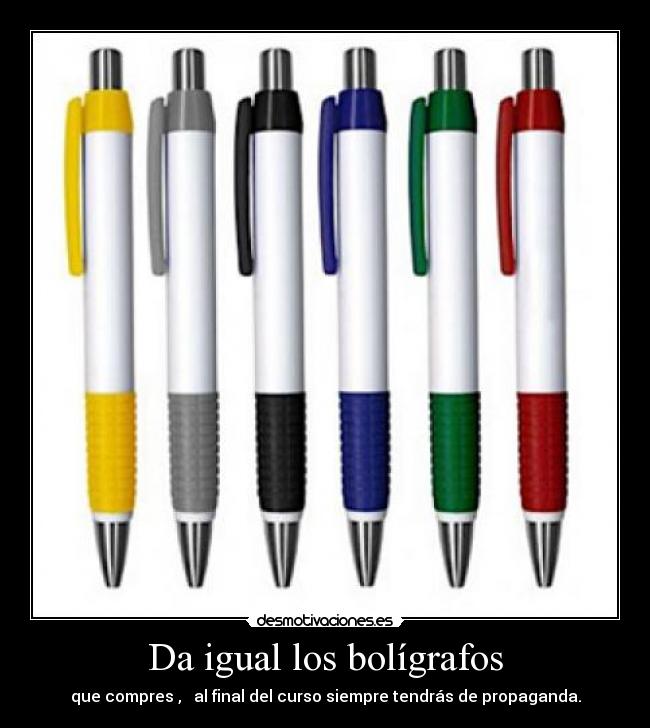 Da igual los bolígrafos - 