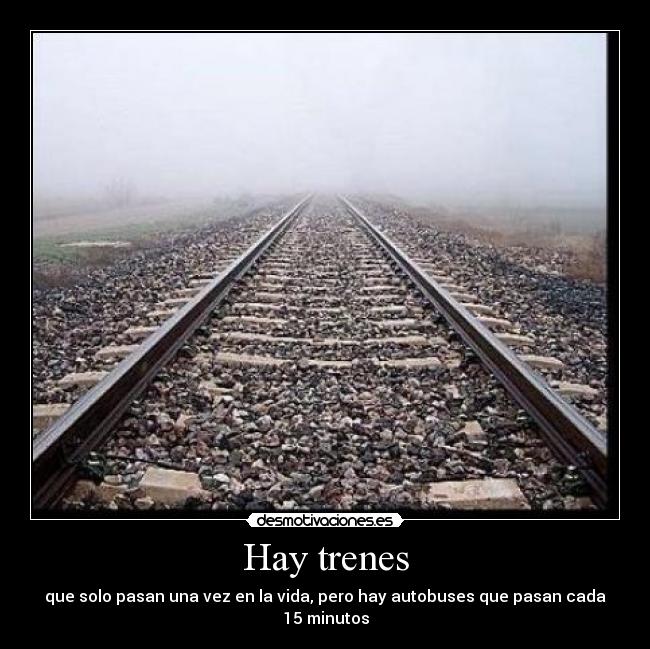 Hay trenes -