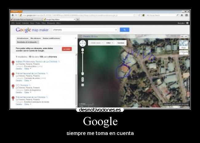Google - siempre me toma en cuenta