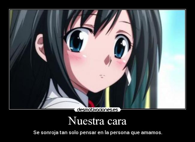 Nuestra cara - Se sonroja tan solo pensar en la persona que amamos.