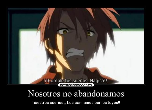 carteles anime clannad desmotivaciones