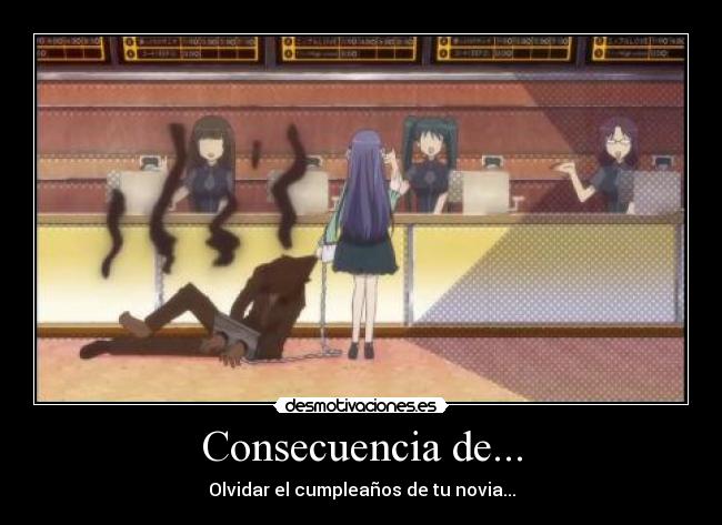 Consecuencia de... -