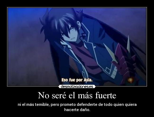 No seré el más fuerte -