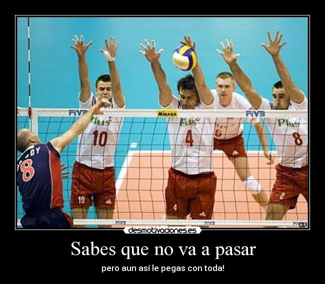 carteles volleyball desmotivaciones