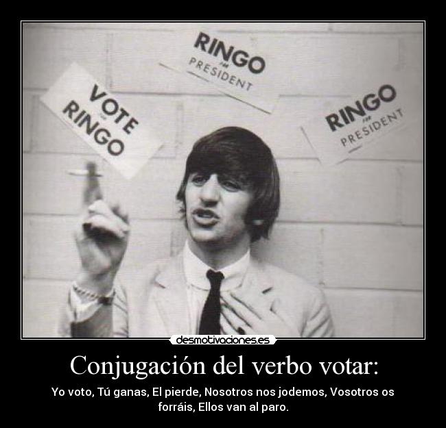 Conjugación del verbo votar: -
