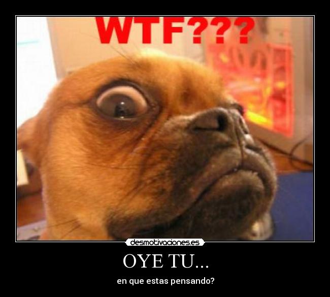 OYE TU... - en que estas pensando?