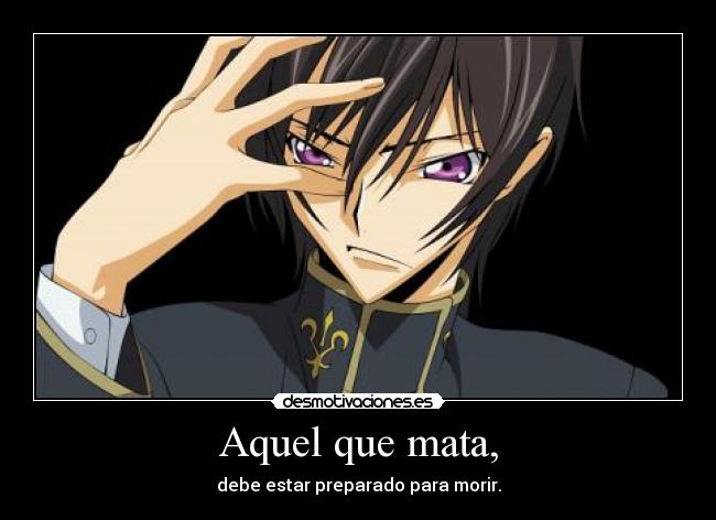 carteles lelouch britannia lamparouge code geass desmotivaciones