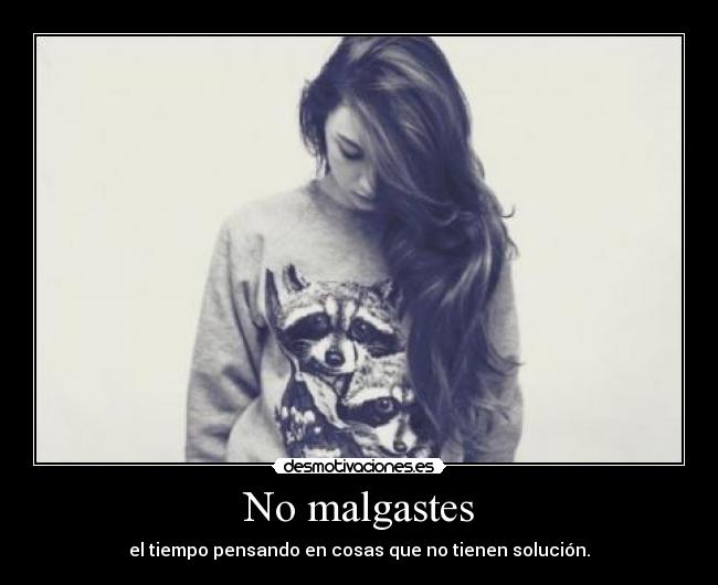No malgastes -