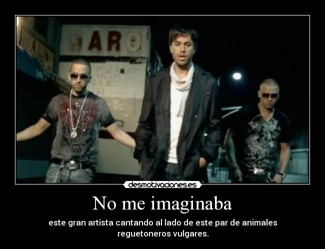 No me imaginaba -