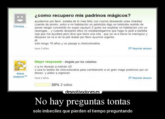 carteles hay prehuntas tontas desmotivaciones