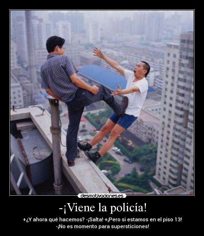 carteles que viene cristian policeeeeee soy perchito lalala desmotivaciones