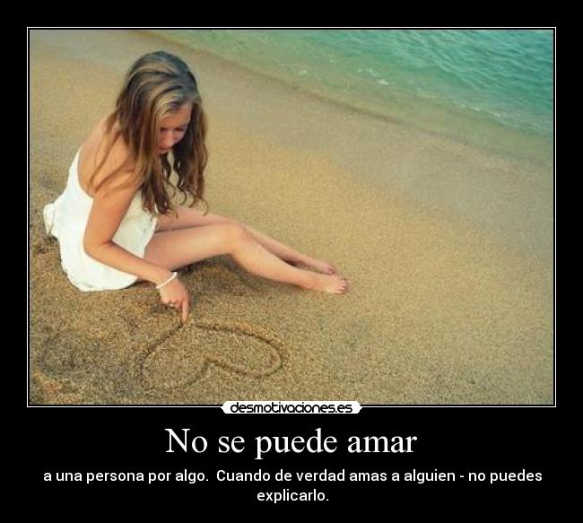 No se puede amar - 
