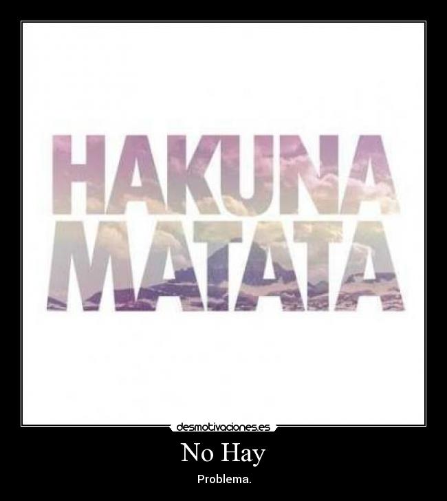 No Hay -