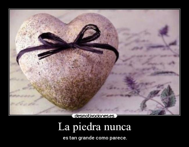 La piedra nunca - 