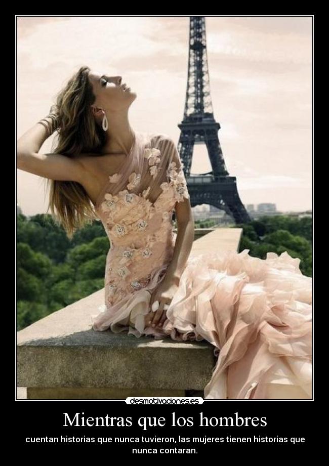 Mientras que los hombres -
