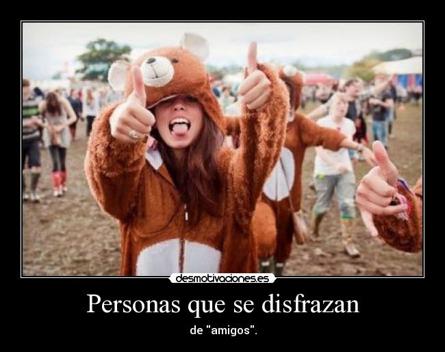 Personas que se disfrazan -