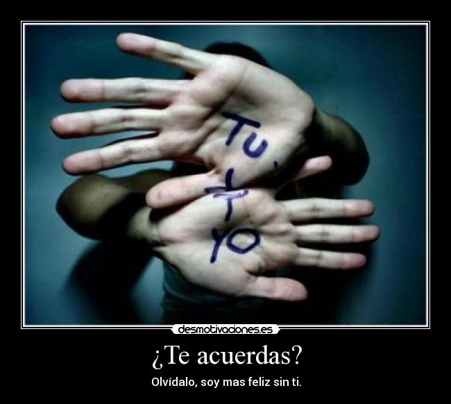 ¿Te acuerdas? - 