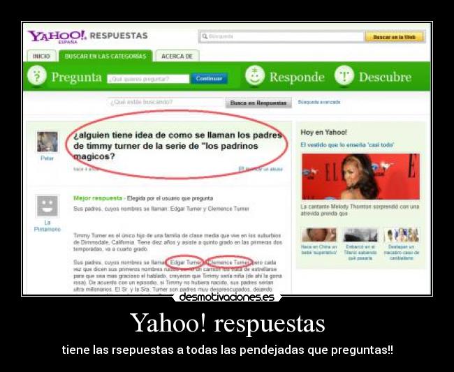 Yahoo! respuestas - 