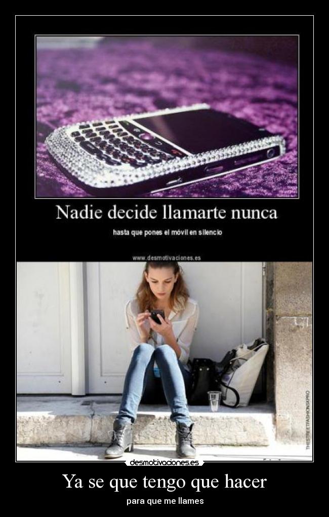 Ya se que tengo que hacer - 