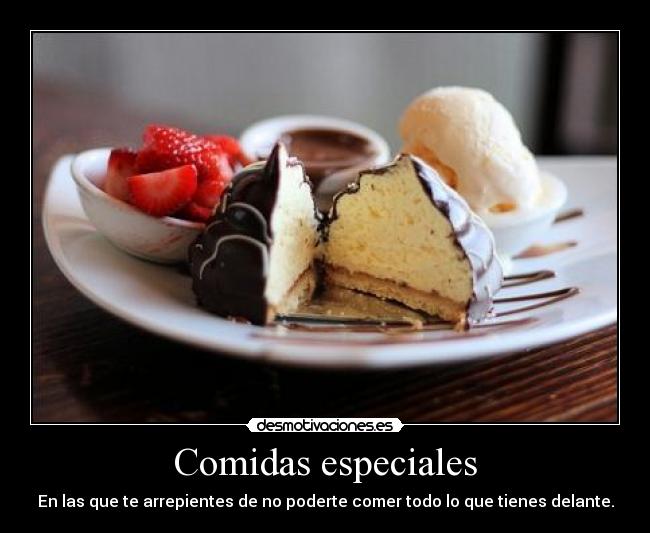 Comidas especiales - 