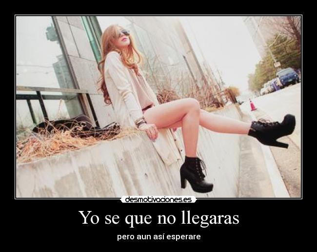 Yo se que no llegaras - 