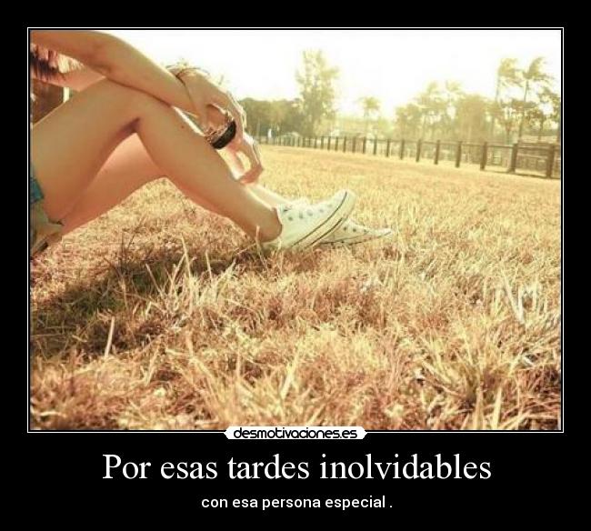 Por esas tardes inolvidables - 