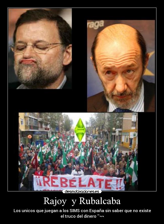 Rajoy y Rubalcaba -