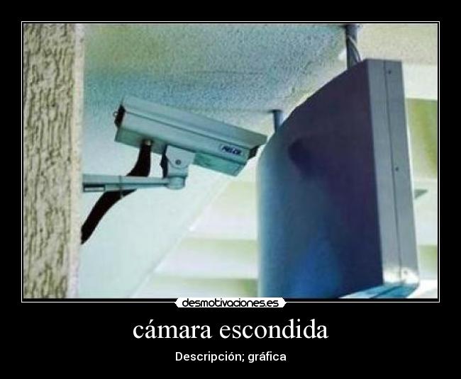cámara escondida - Descripción; gráfica