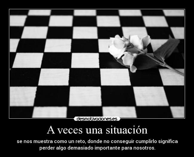 A veces una situación - 