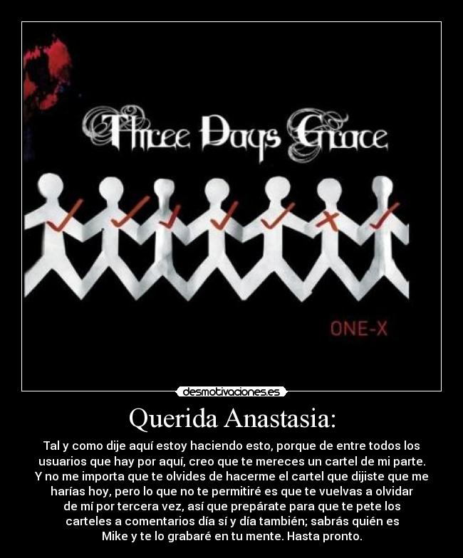 Querida Anastasia: - 