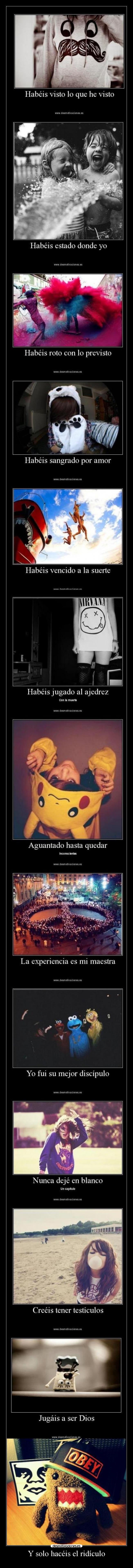 Y solo hacéis el ridículo - 