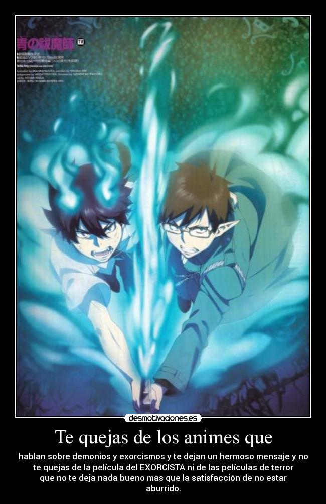 Te quejas de los animes que -