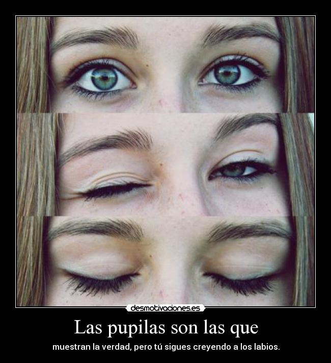 Las pupilas son las que -
