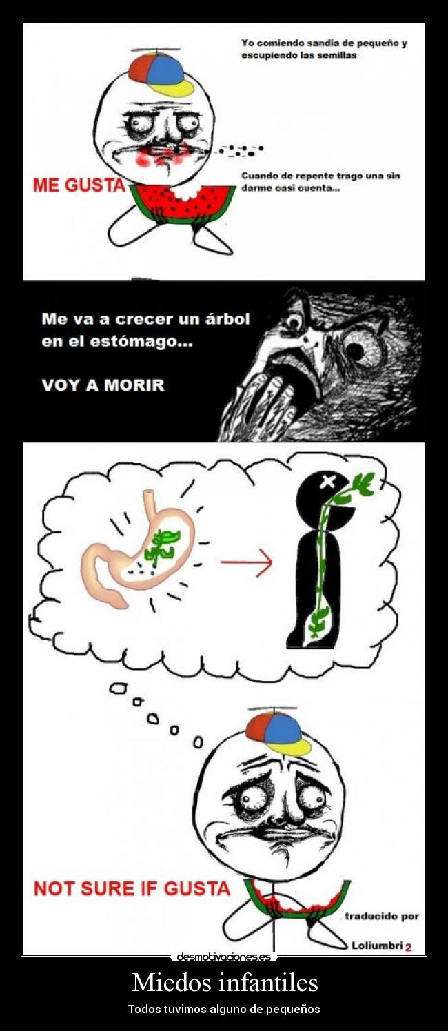 Miedos infantiles - Todos tuvimos alguno de pequeños