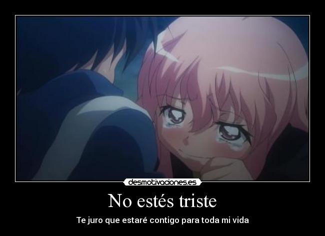 No estés triste - Te juro que estaré contigo para toda mi vida