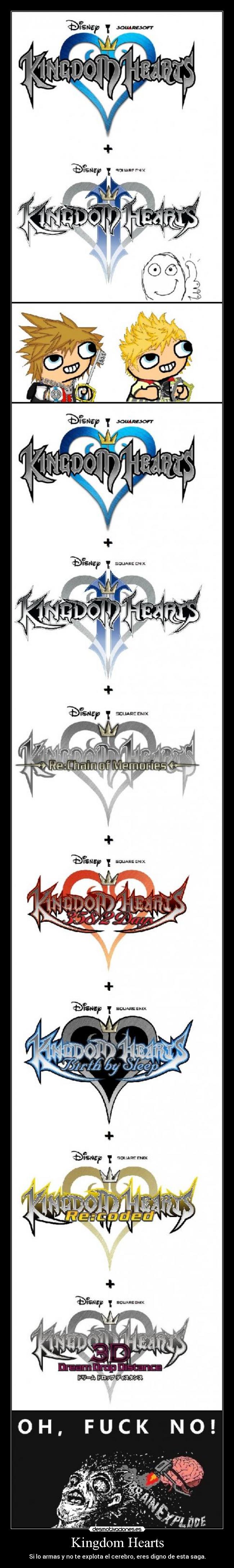 Kingdom Hearts - Si lo armas y no te explota el cerebro, eres digno de esta saga.