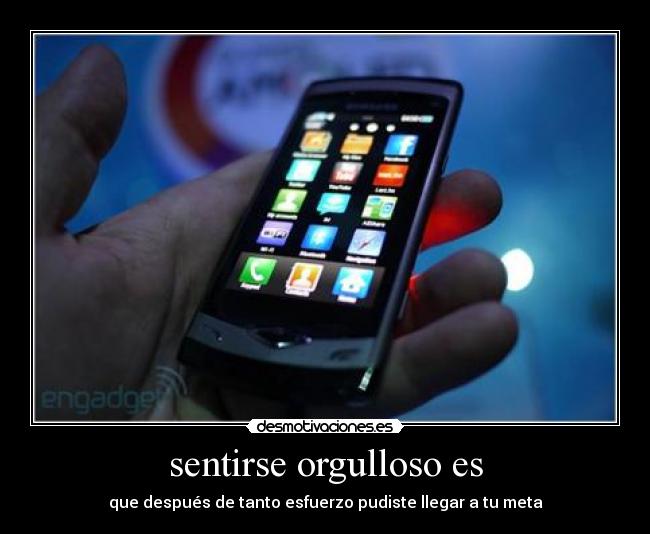 sentirse orgulloso es -