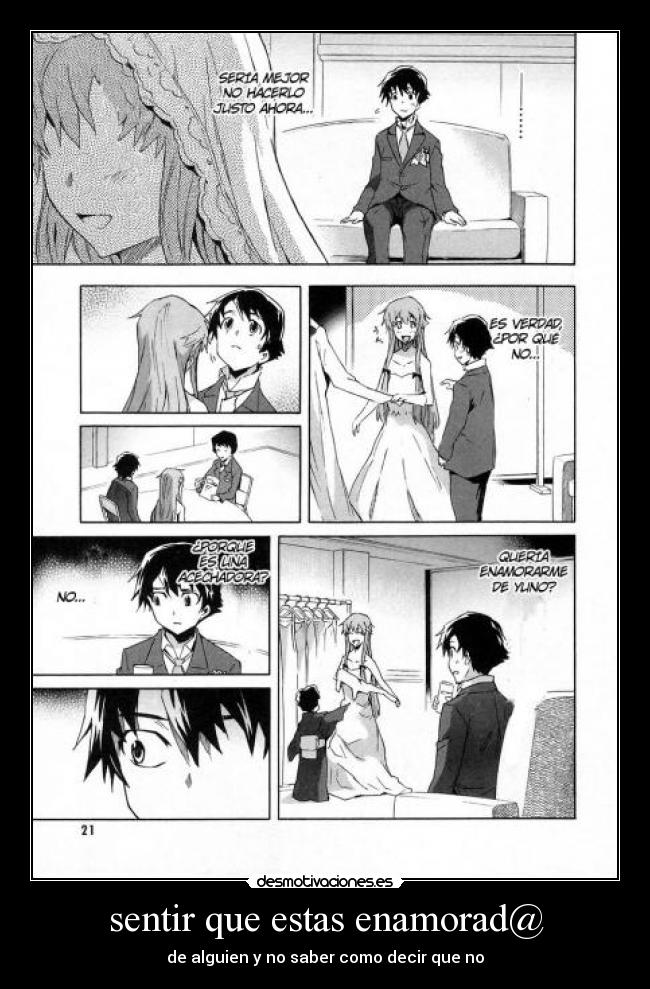 sentir que estas enamorad@ - de alguien y no saber como decir que no