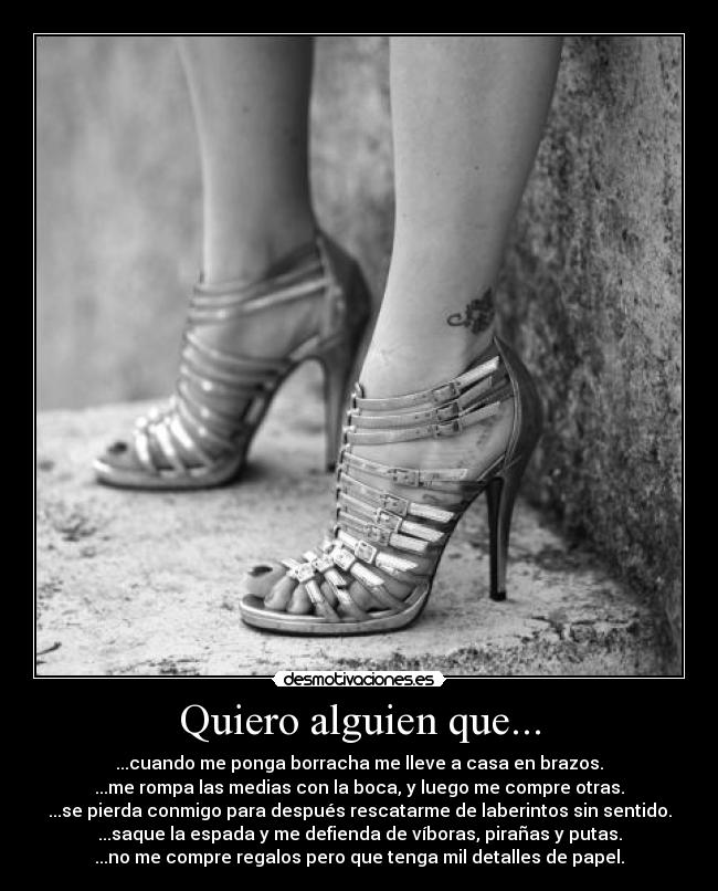 Quiero alguien que... - 