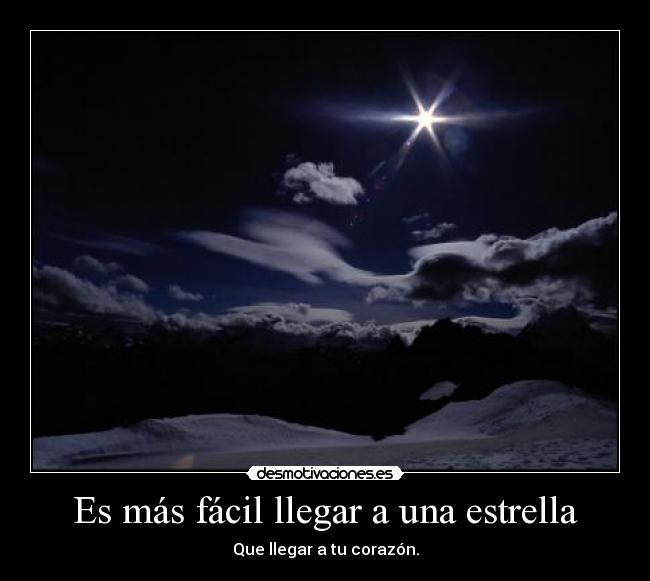 Es más fácil llegar a una estrella -