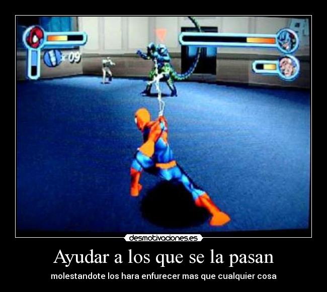 carteles spidey desmotivaciones