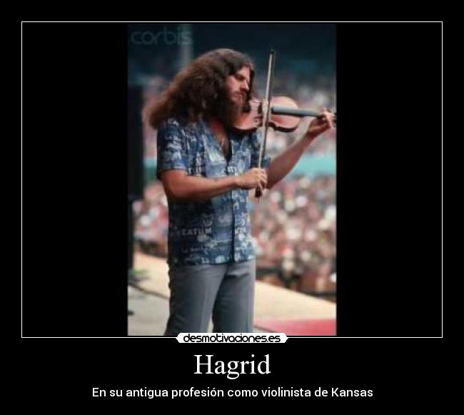 Hagrid - En su antigua profesión como violinista de Kansas