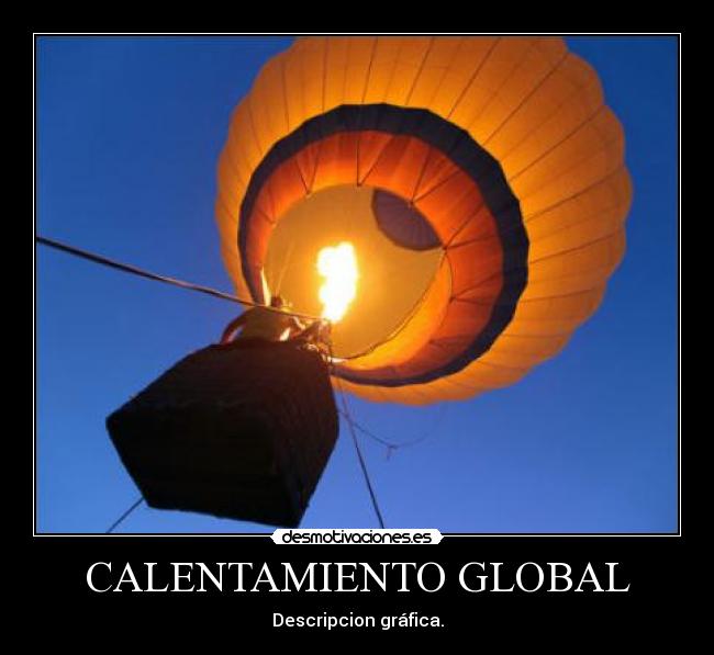CALENTAMIENTO GLOBAL - Descripcion gráfica.