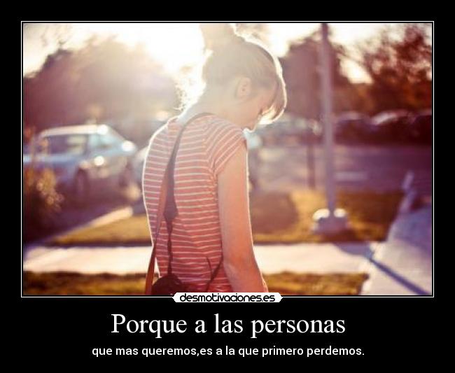 Porque a las personas - 