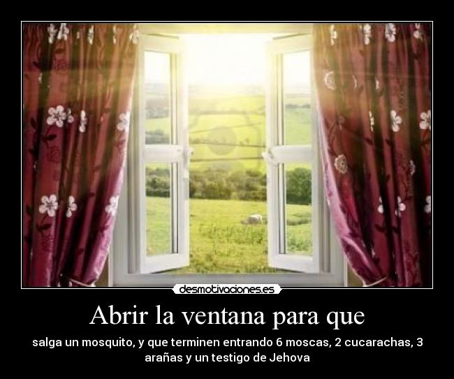 Abrir la ventana para que -